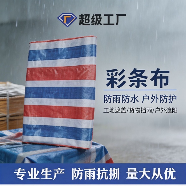 双面覆膜彩条布